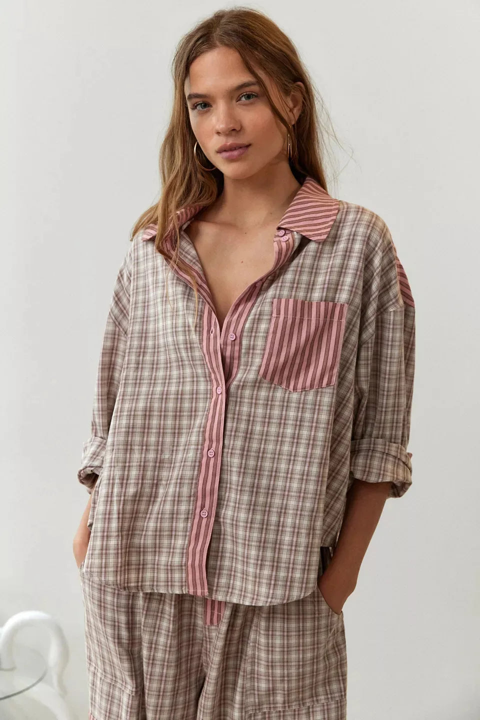 Madeline - Conjunto de pijama holgado para mujer