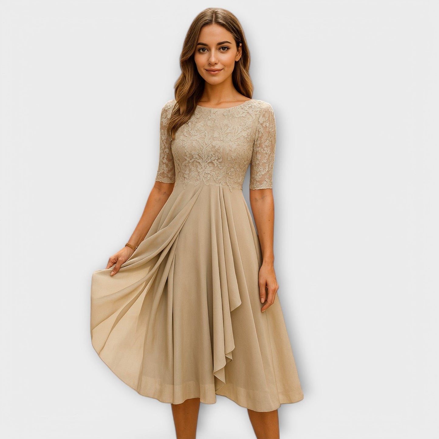 Martyna – Vestido Largo con Espalda Descubierta y Estilo Natural
