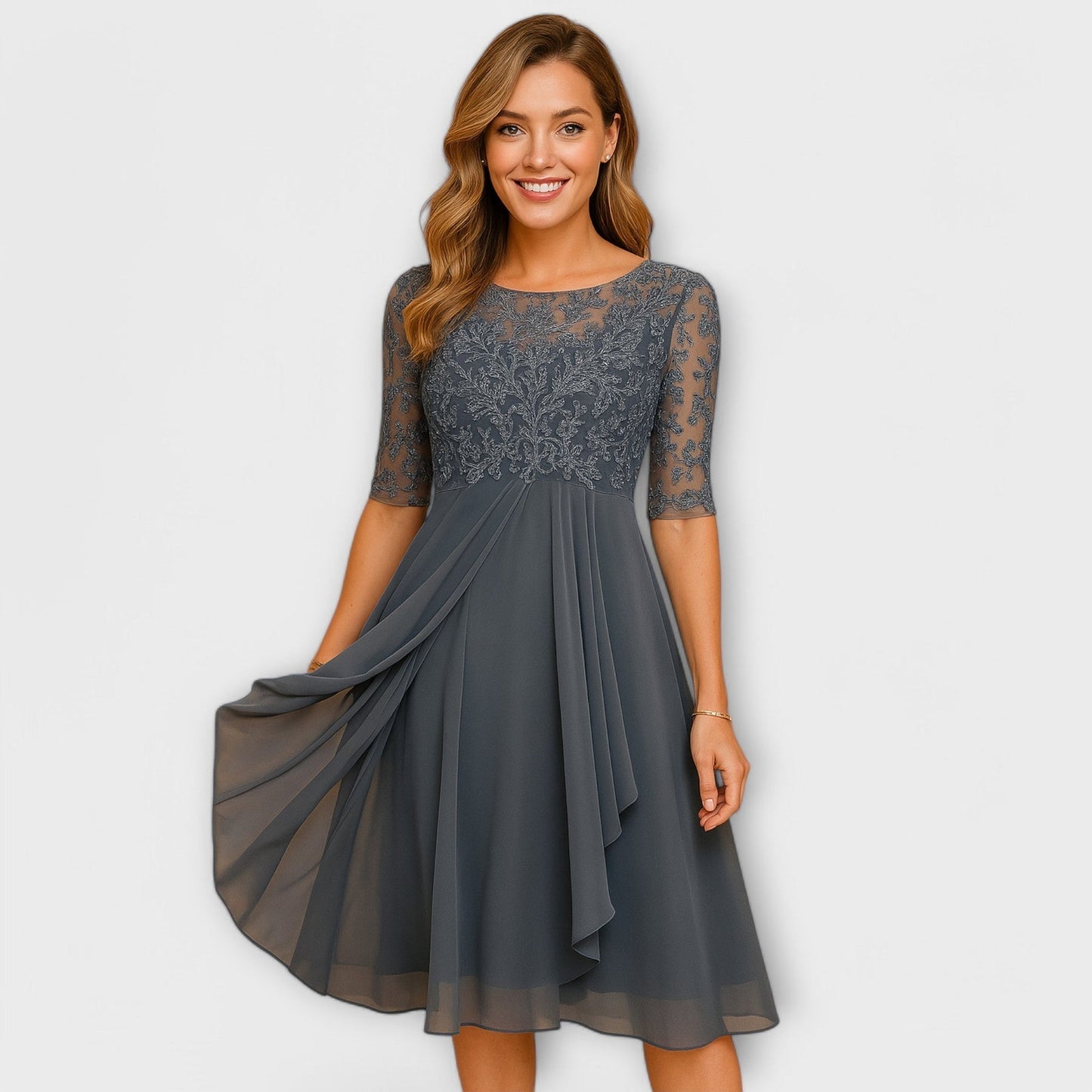 Martyna – Vestido Largo con Espalda Descubierta y Estilo Natural
