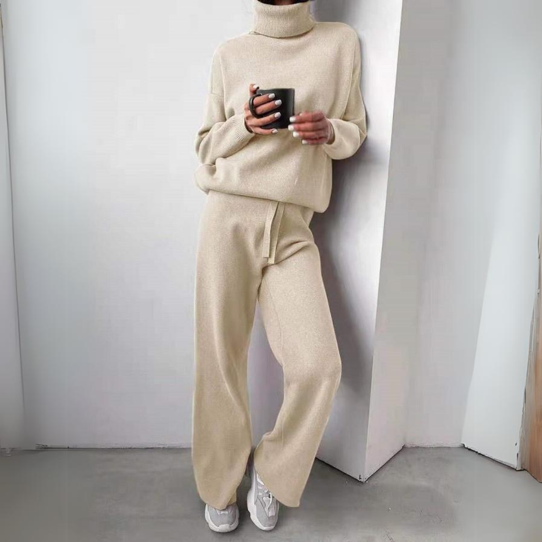 Giulia - Conjunto de dos piezas, cuello alto y pantalón largo.