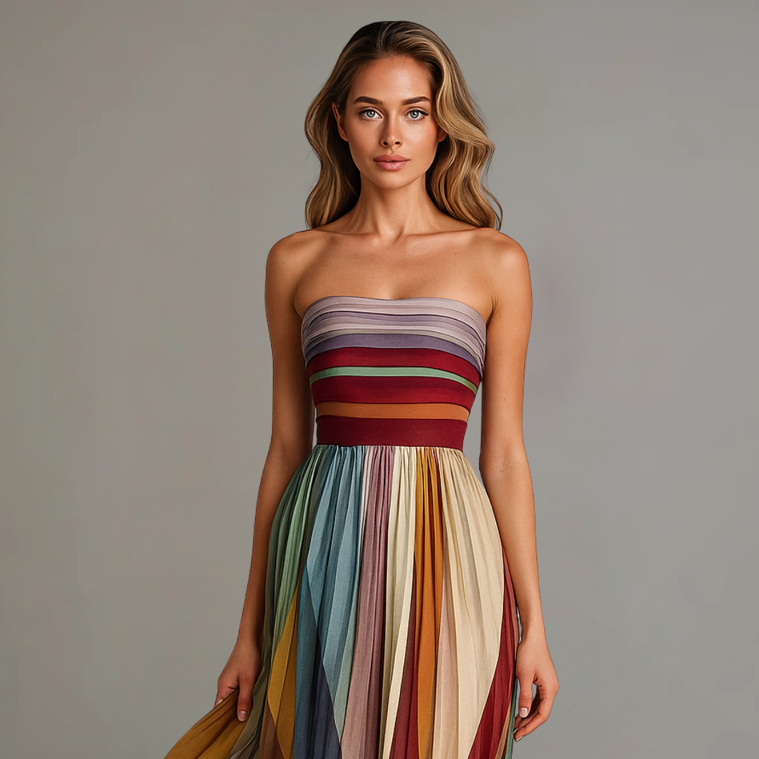 Malena - Vestido largo de corte relajado
