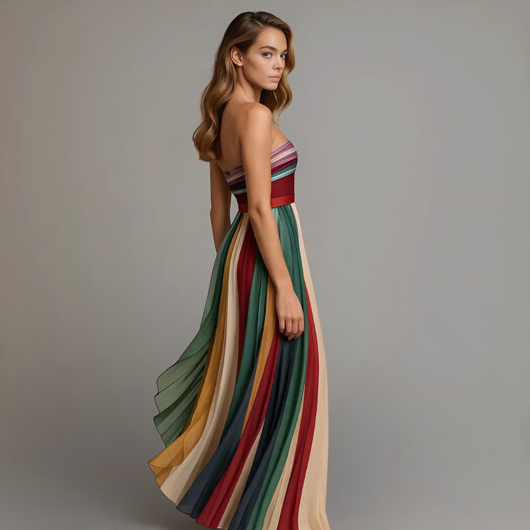 Malena - Vestido largo de corte relajado