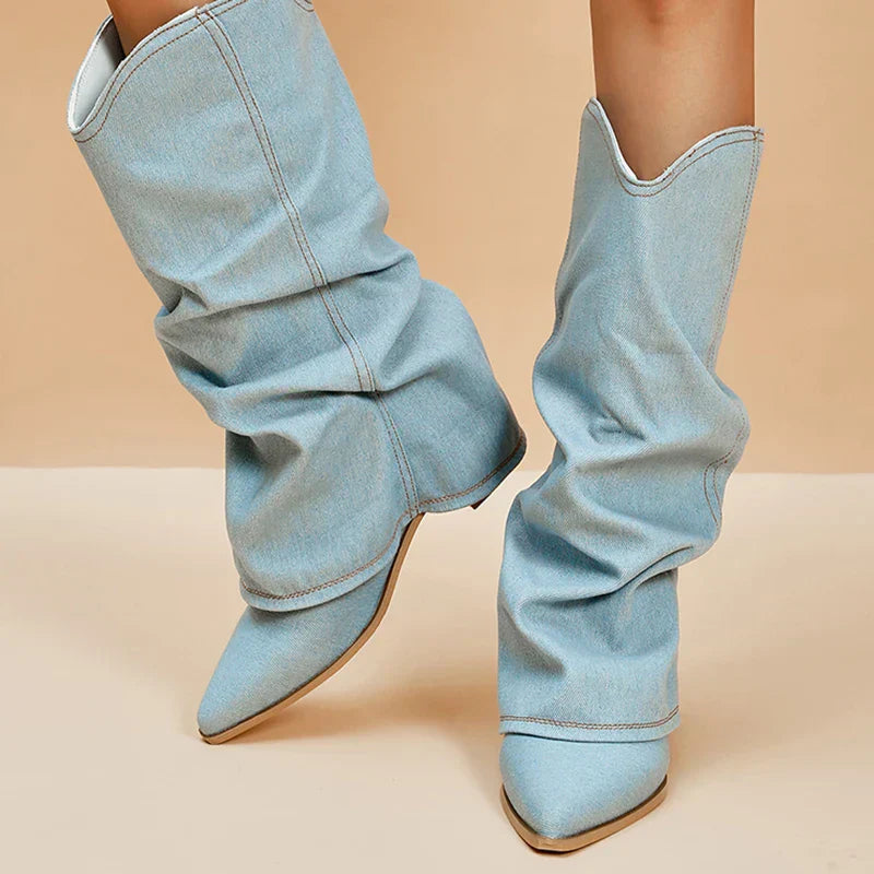 Jill - Botas vaqueras hasta la rodilla para mujer