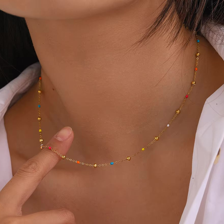 Amphitrite™ | Collar de cuentas de oro