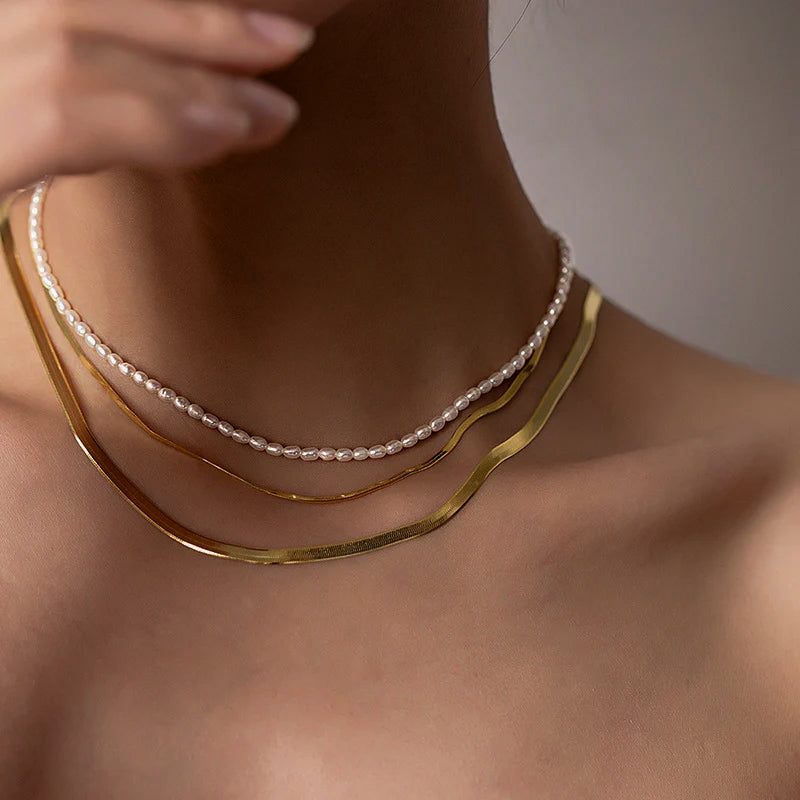 Lena™ | Collar con hermosas perlas de agua dulce