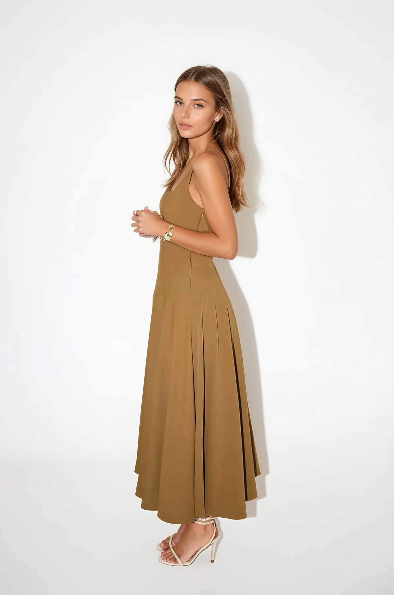 Mina - Vestido Largo de Tirantes Ajustables