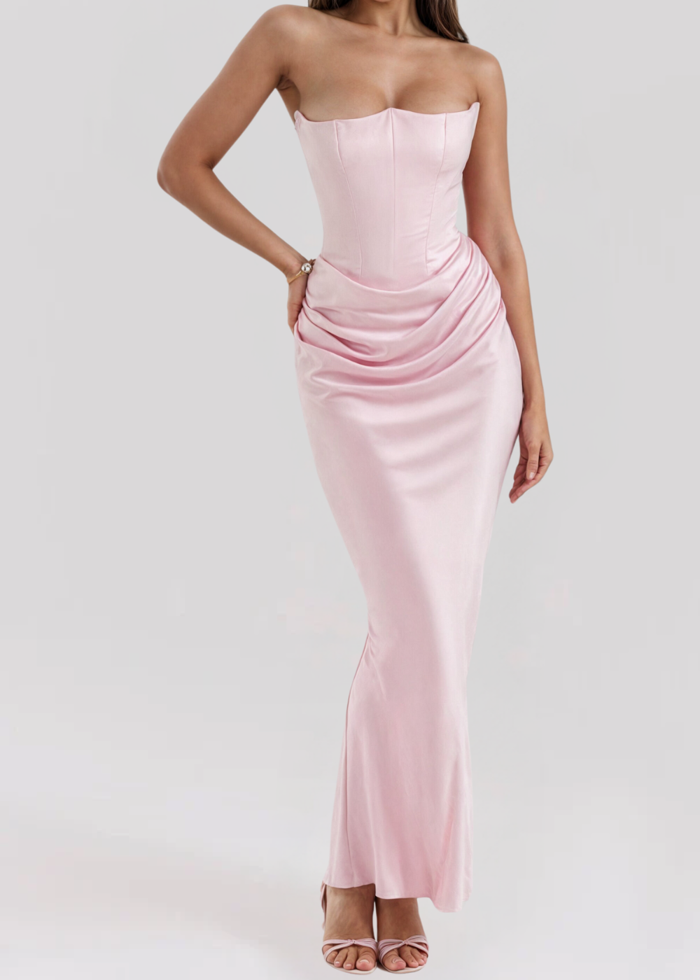 Junio | Vestido largo sin tirantes