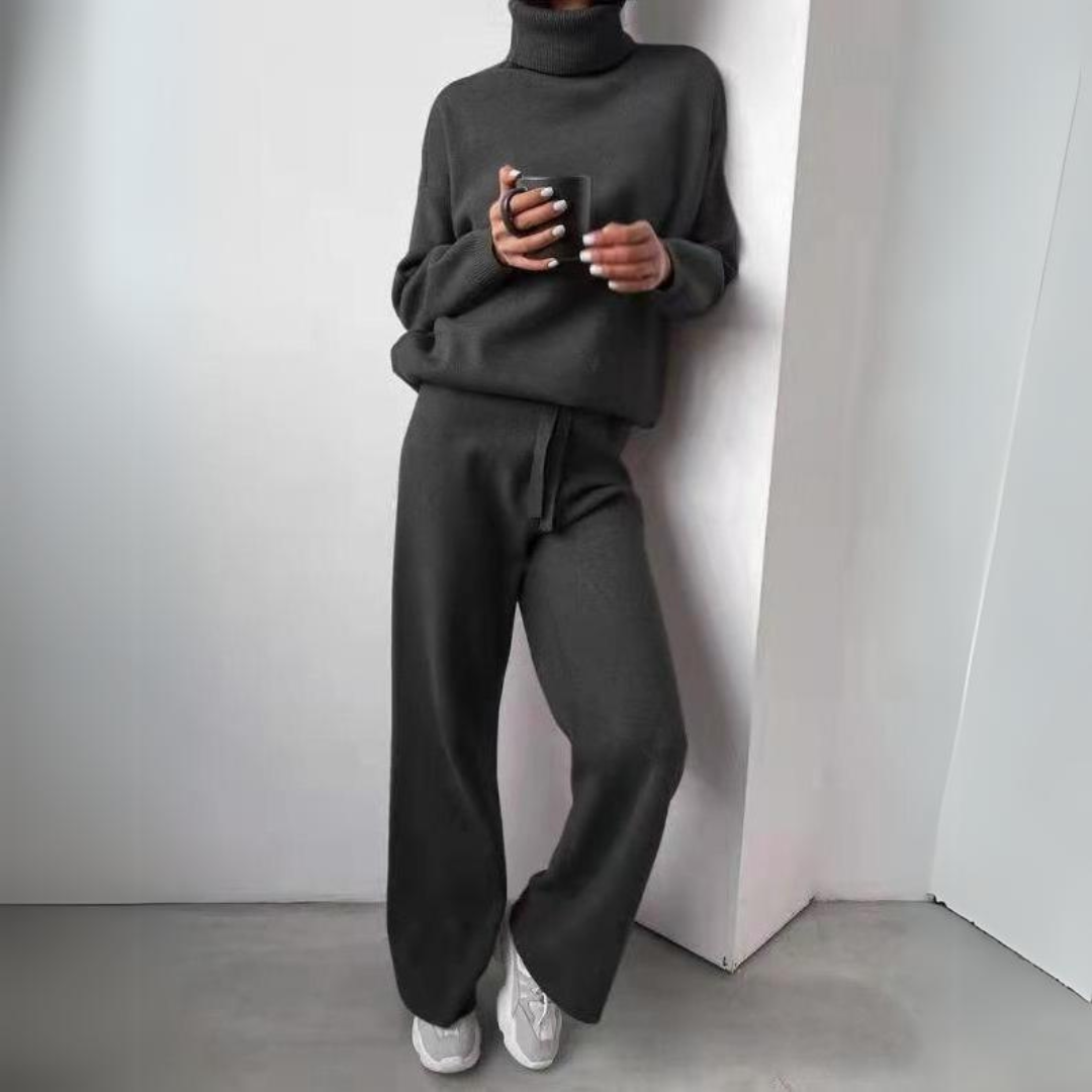 Giulia - Conjunto de dos piezas, cuello alto y pantalón largo.