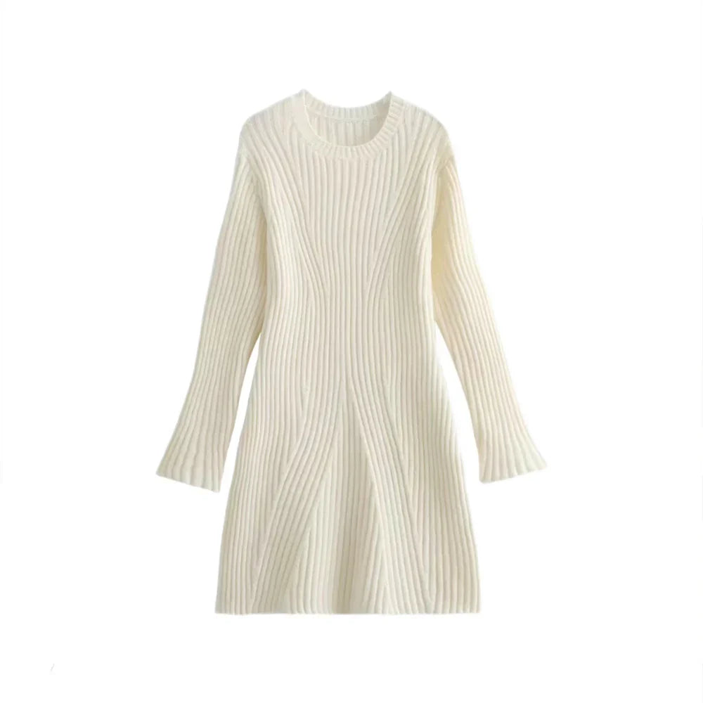 Fiene - Comfortabele Wollen Jurk
