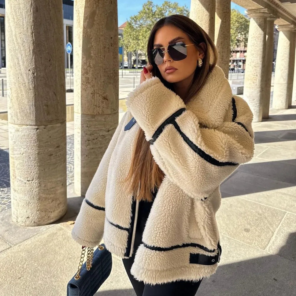 Abrigo de invierno de peluche Isla Luxe