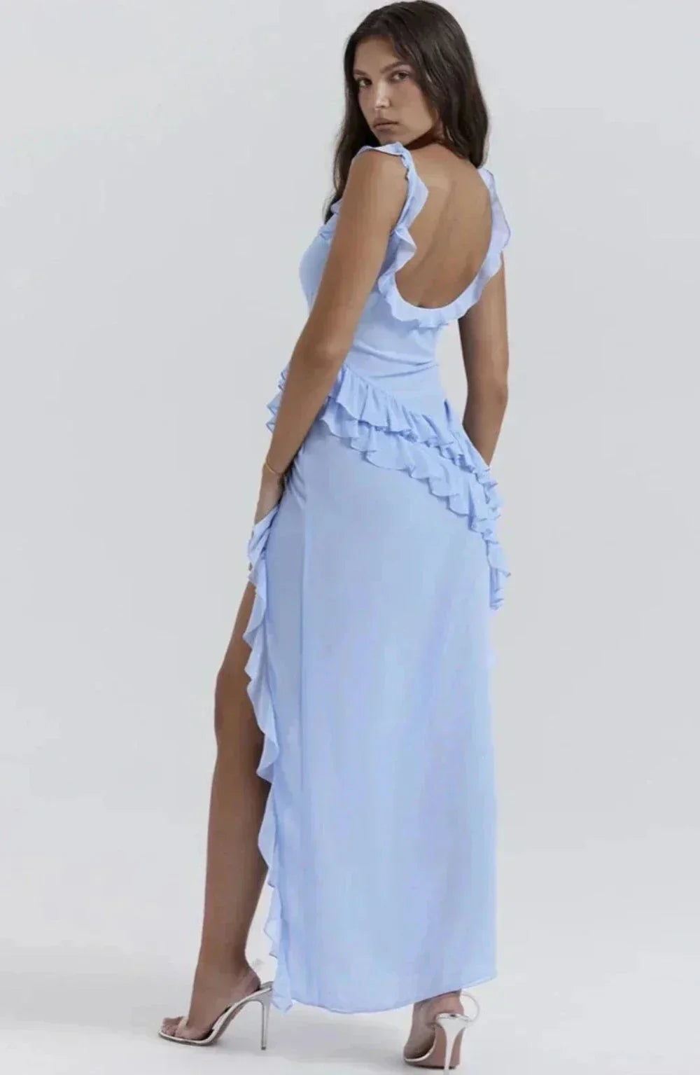 Evelyn | Vestido elegante con abertura alta