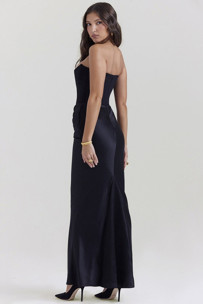 Renata – Vestido Largo con Corset y Estilo Elegante