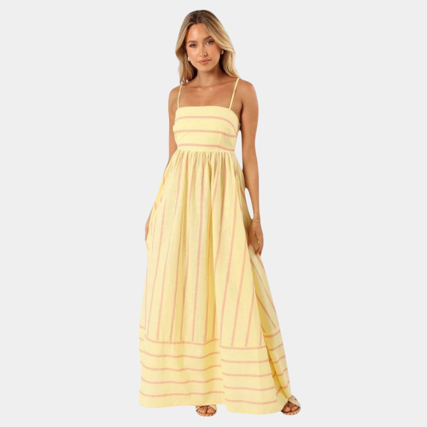 Rosa - Vestido Casual de Rayas