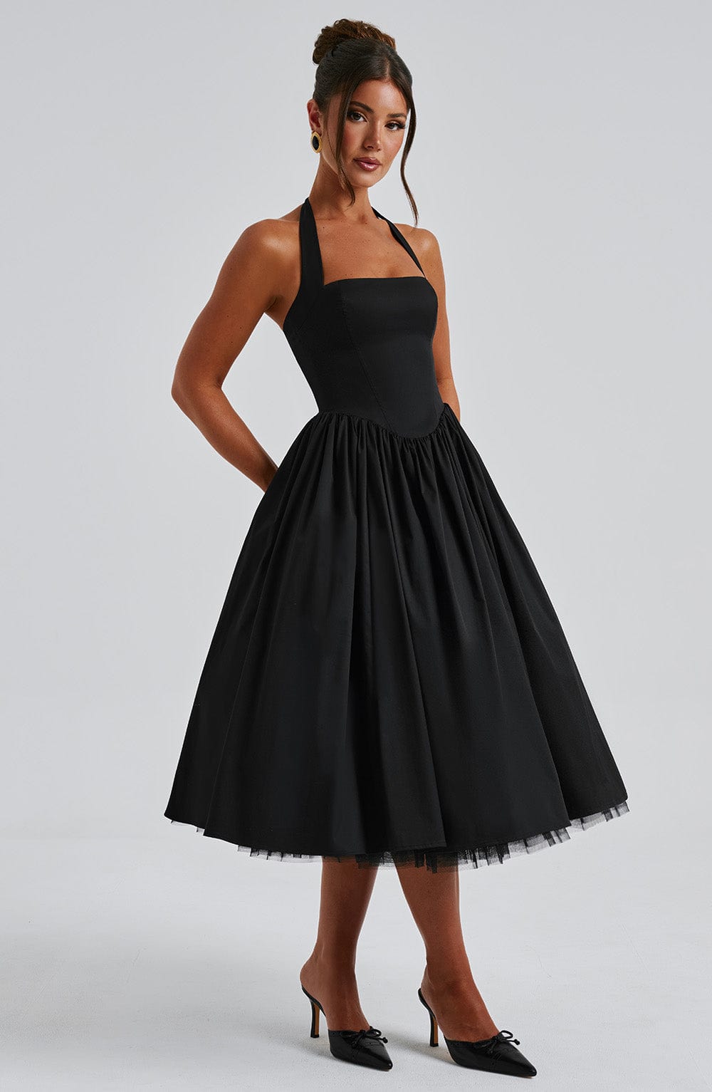 Cressida – Vestido Midi de Elegancia Natural