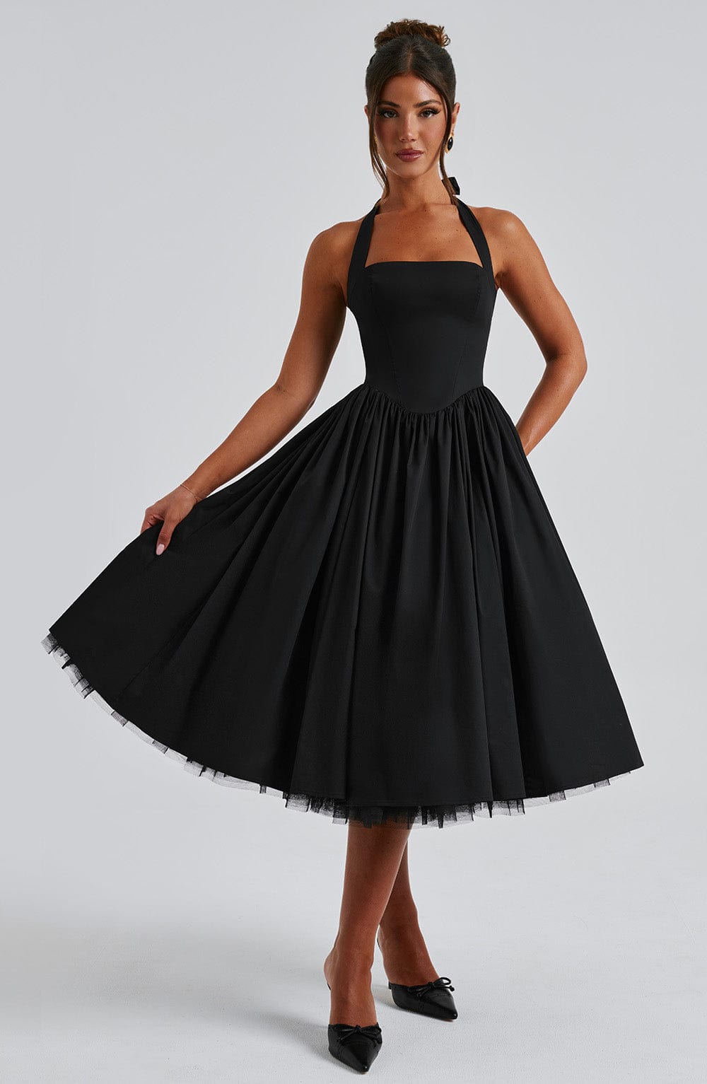 Cressida – Vestido Midi de Elegancia Natural