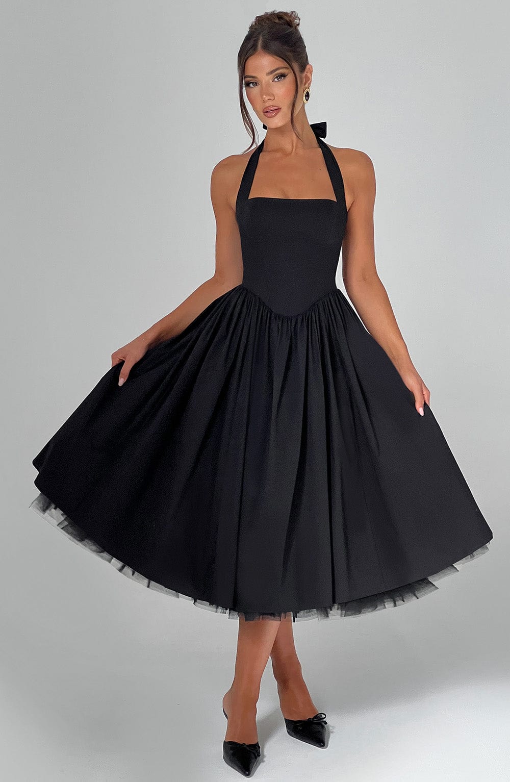 Cressida – Vestido Midi de Elegancia Natural