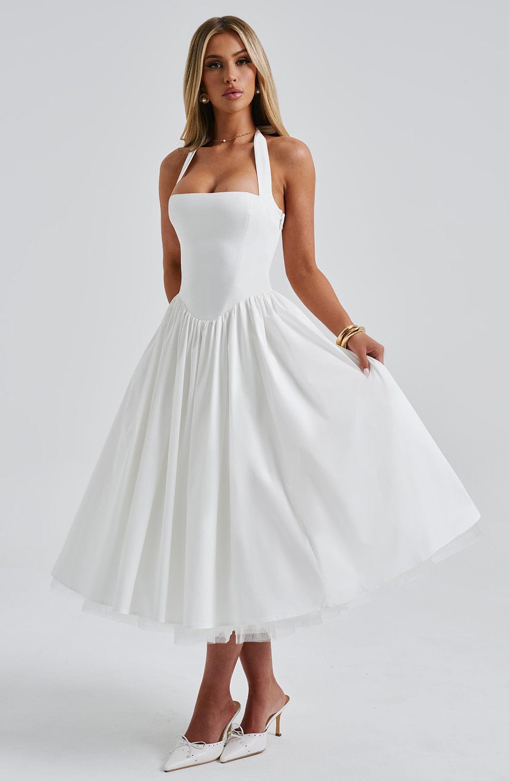 Cressida – Vestido Midi de Elegancia Natural