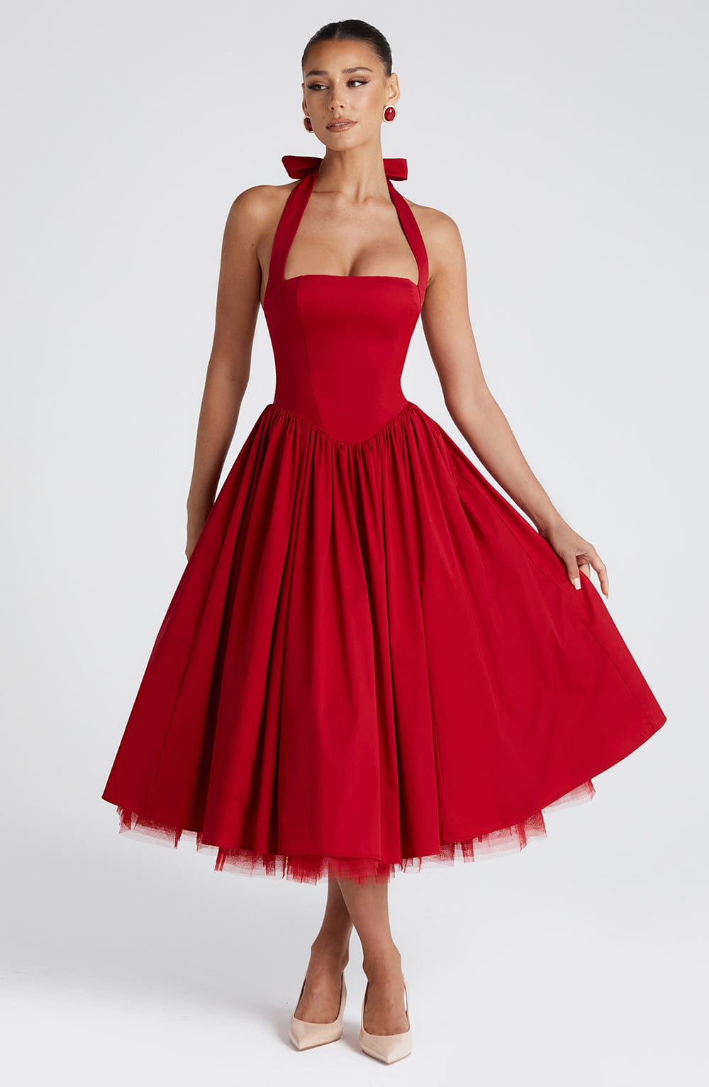 Cressida – Vestido Midi de Elegancia Natural