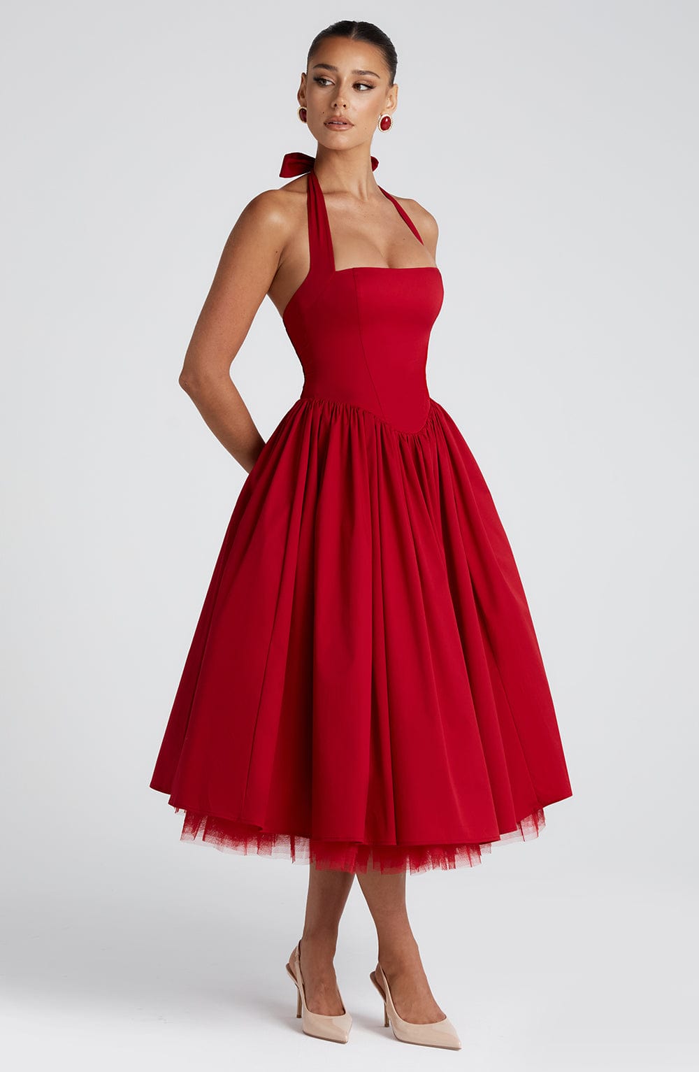 Cressida – Vestido Midi de Elegancia Natural