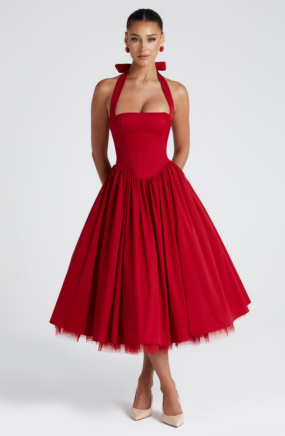 Cressida – Vestido Midi de Elegancia Natural