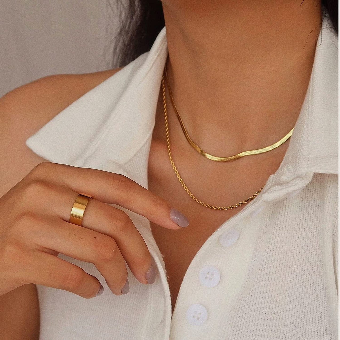 Hailey™ | Collar de oro en capas