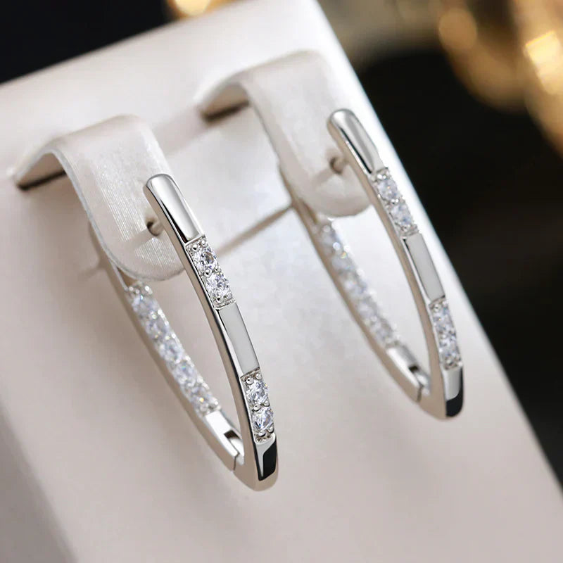 Sylvia™ | Elegante Zirconia Oorbellen