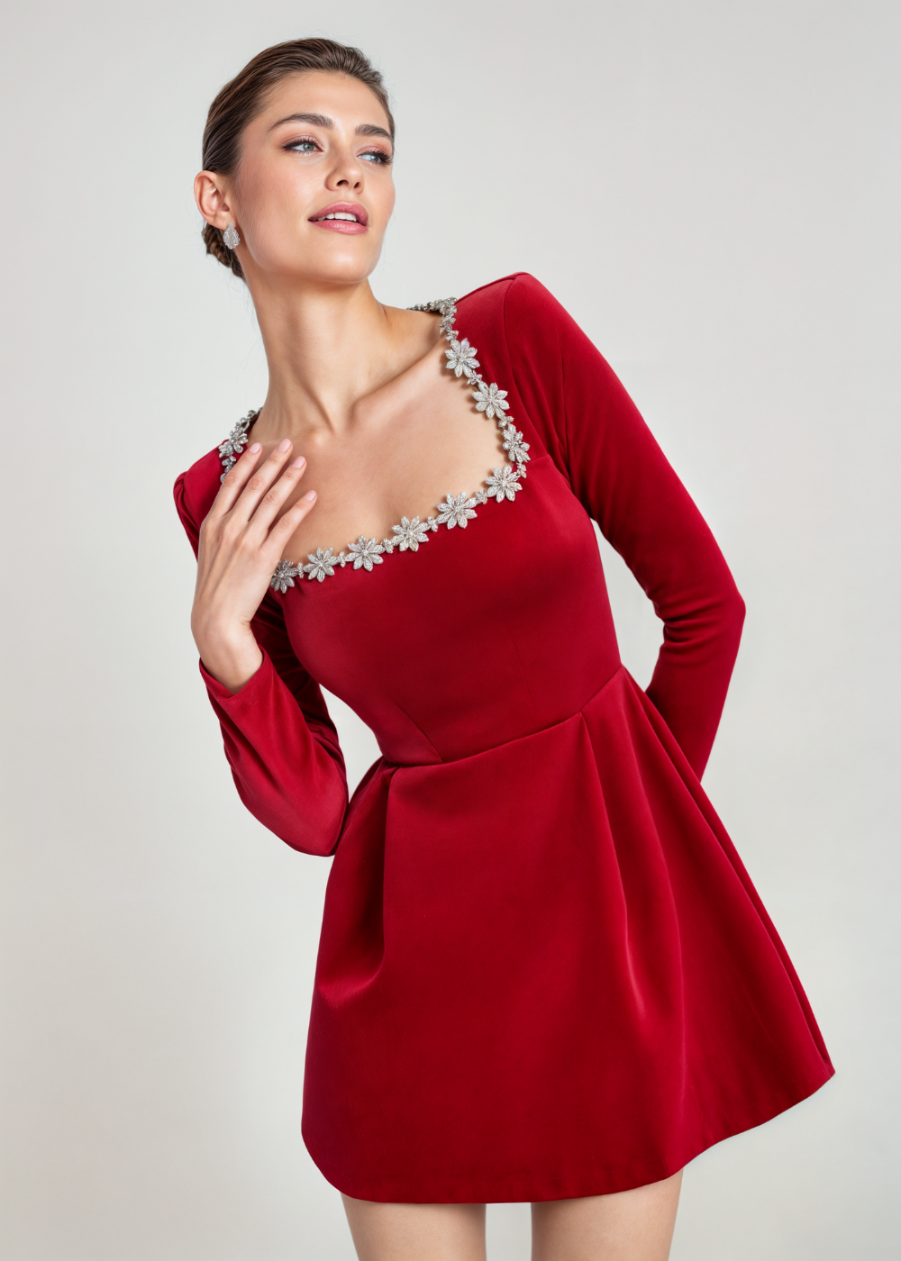 Violet | Velvet Mini Dress