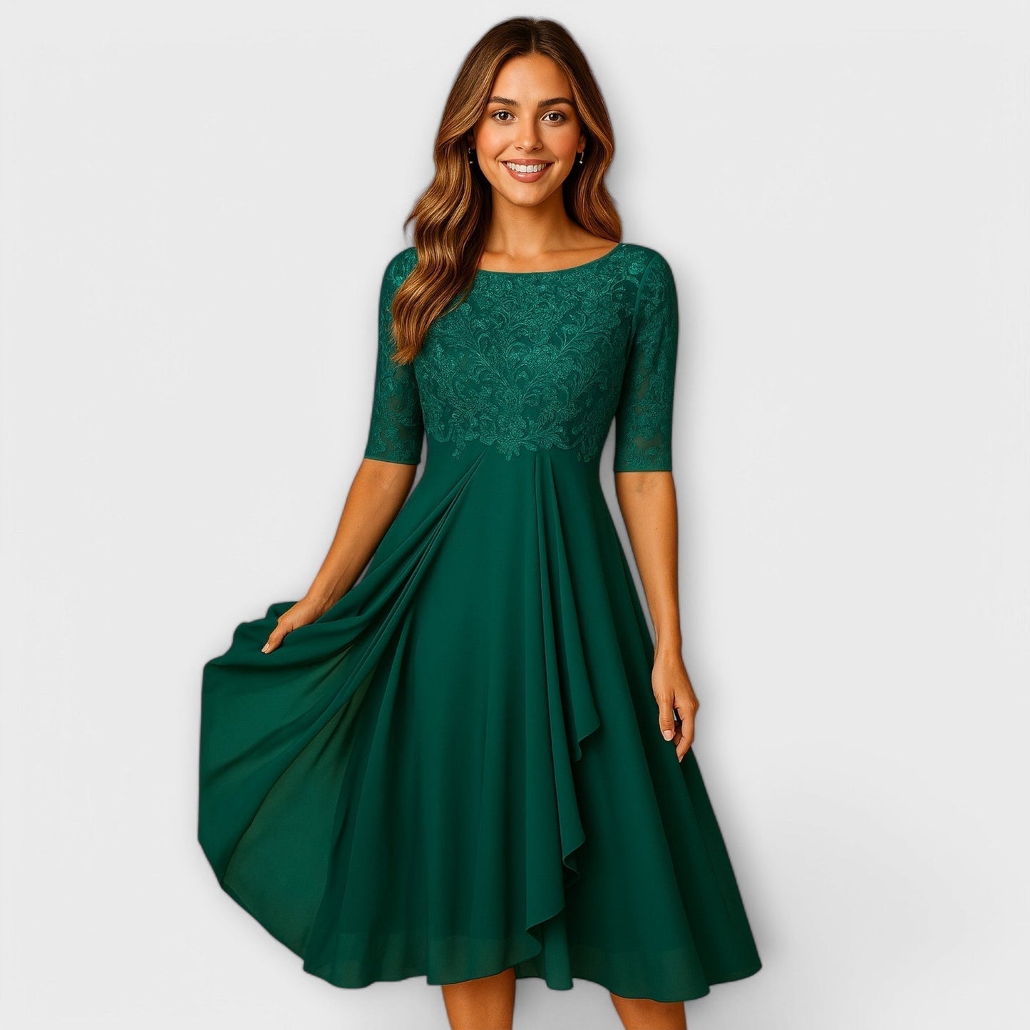 Martyna – Vestido Largo con Espalda Descubierta y Estilo Natural