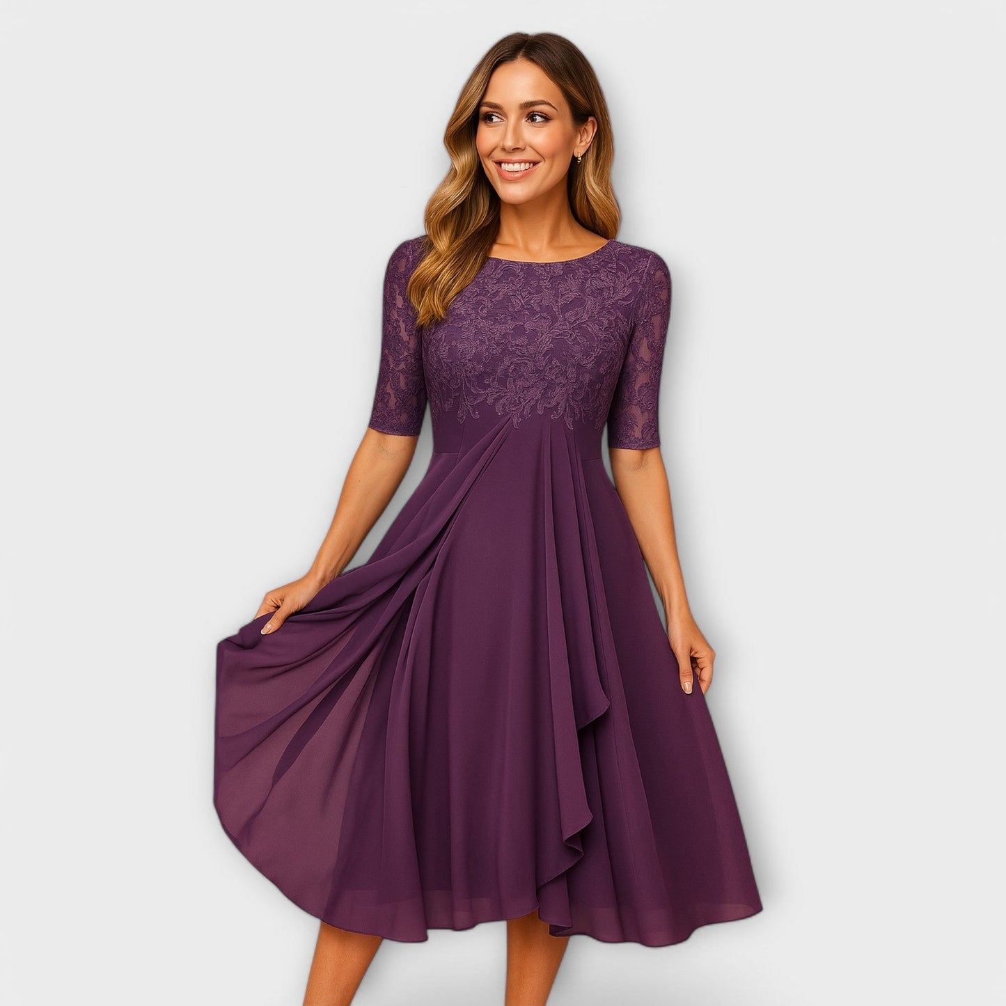 Martyna – Vestido Largo con Espalda Descubierta y Estilo Natural