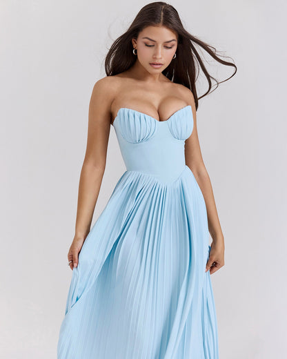 Siena – Vestido Largo de Estilo Natural y Fluido
