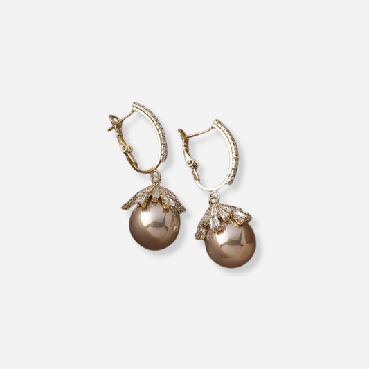 Malia™ | Parel Hangende Oorbellen