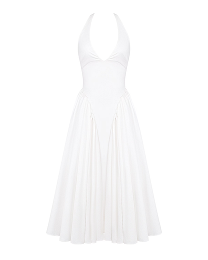 Monroe – Vestido Midi Rojo de Estilo Icónico