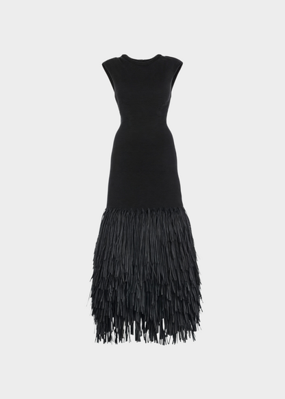 Piper | Vestido largo con flecos