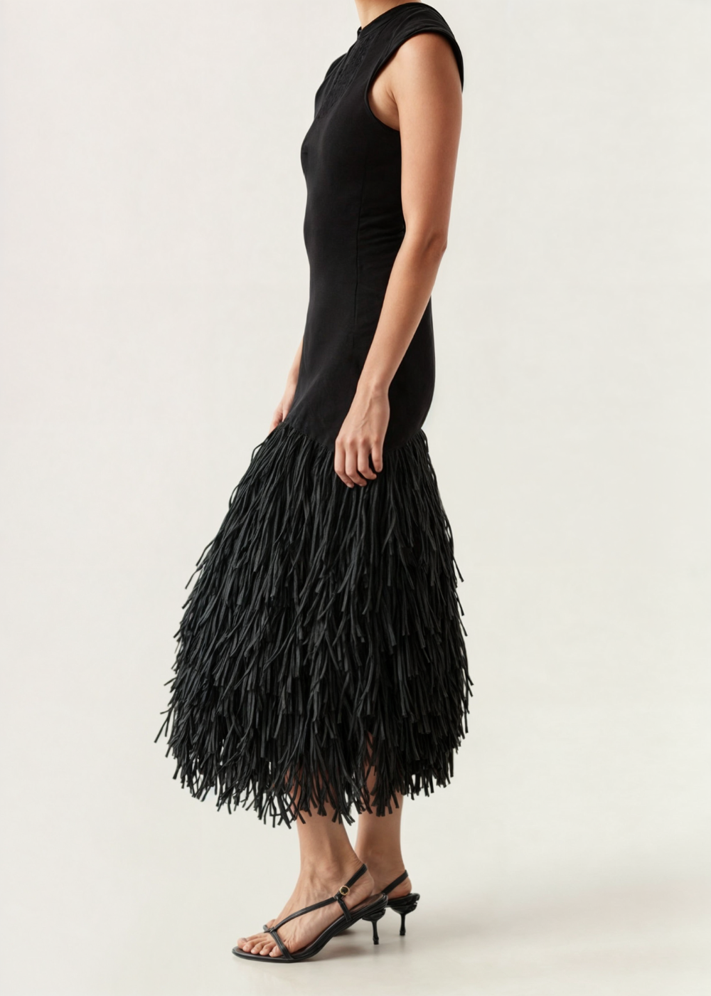 Piper | Vestido largo con flecos