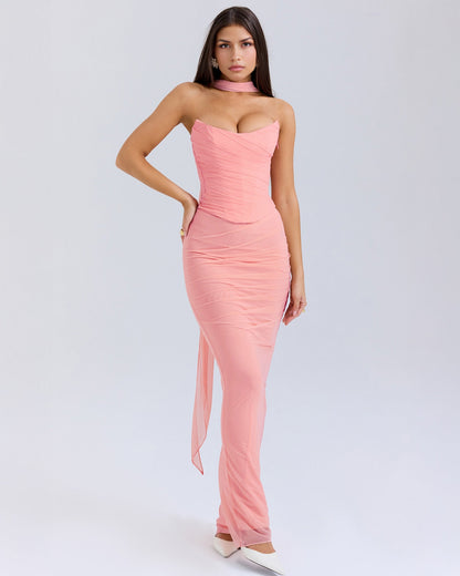 Malú – Vestido Rosa de Encanto Natural