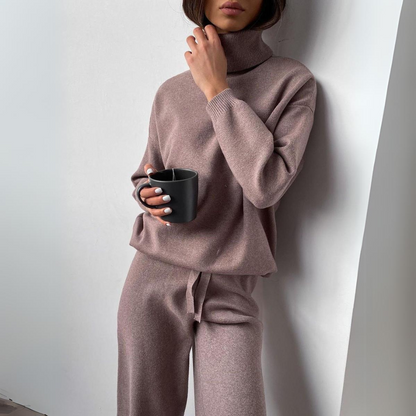 Giulia - Conjunto de dos piezas, cuello alto y pantalón largo.