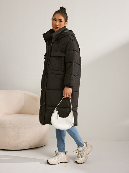 Elena Luxe Lange Puffer Winterjas