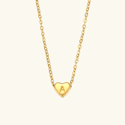 Hart™ | Ketting met Hartvormige Hanger en Initiaal