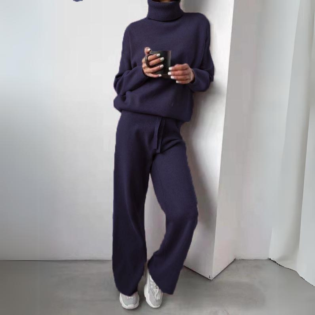 Giulia - Conjunto de dos piezas, cuello alto y pantalón largo.