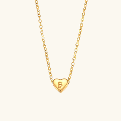 Hart™ | Ketting met Hartvormige Hanger en Initiaal