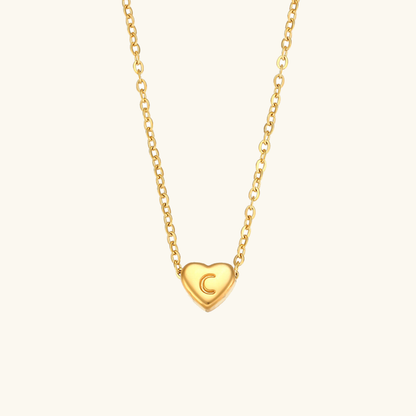 Hart™ | Ketting met Hartvormige Hanger en Initiaal