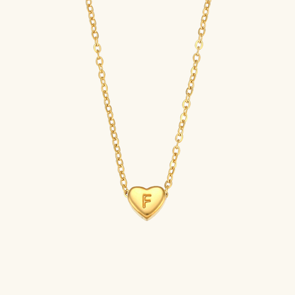 Hart™ | Ketting met Hartvormige Hanger en Initiaal