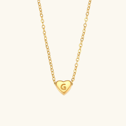 Hart™ | Ketting met Hartvormige Hanger en Initiaal