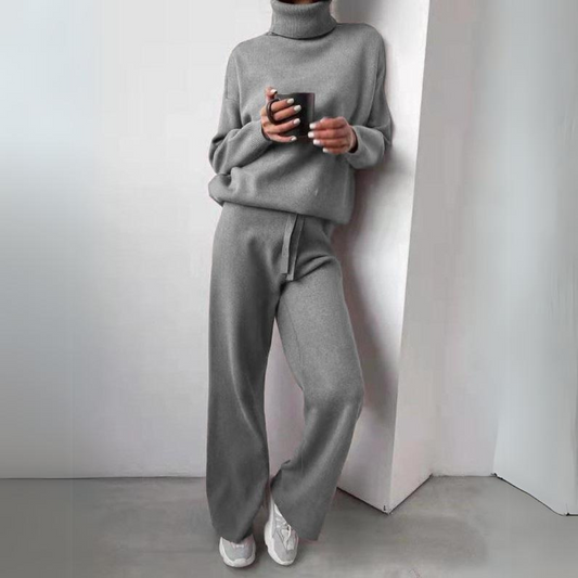 Giulia - Conjunto de dos piezas, cuello alto y pantalón largo.