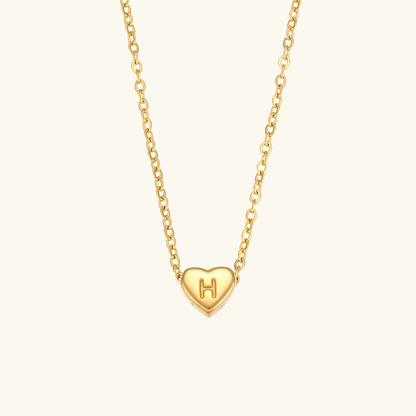 Hart™ | Ketting met Hartvormige Hanger en Initiaal