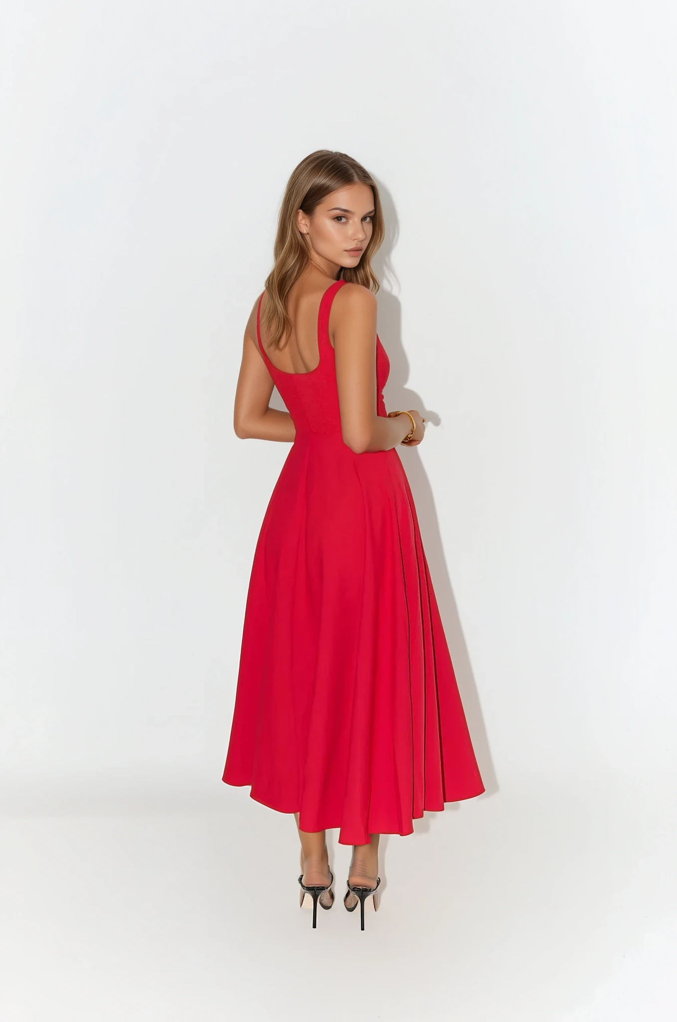 Mina - Vestido Largo de Tirantes Ajustables