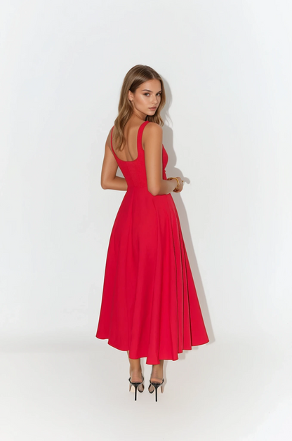 Mina - Vestido Largo de Tirantes Ajustables