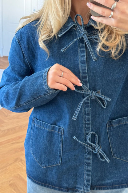 Raya - Denim Jas met Knoopjes voor Dames