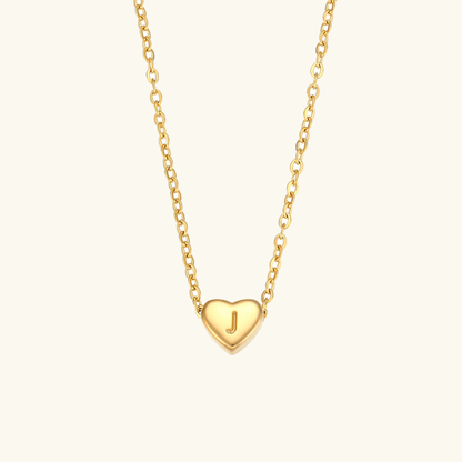 Hart™ | Ketting met Hartvormige Hanger en Initiaal