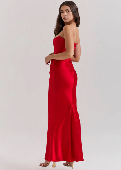 Junio ​​| Vestido largo sin tirantes